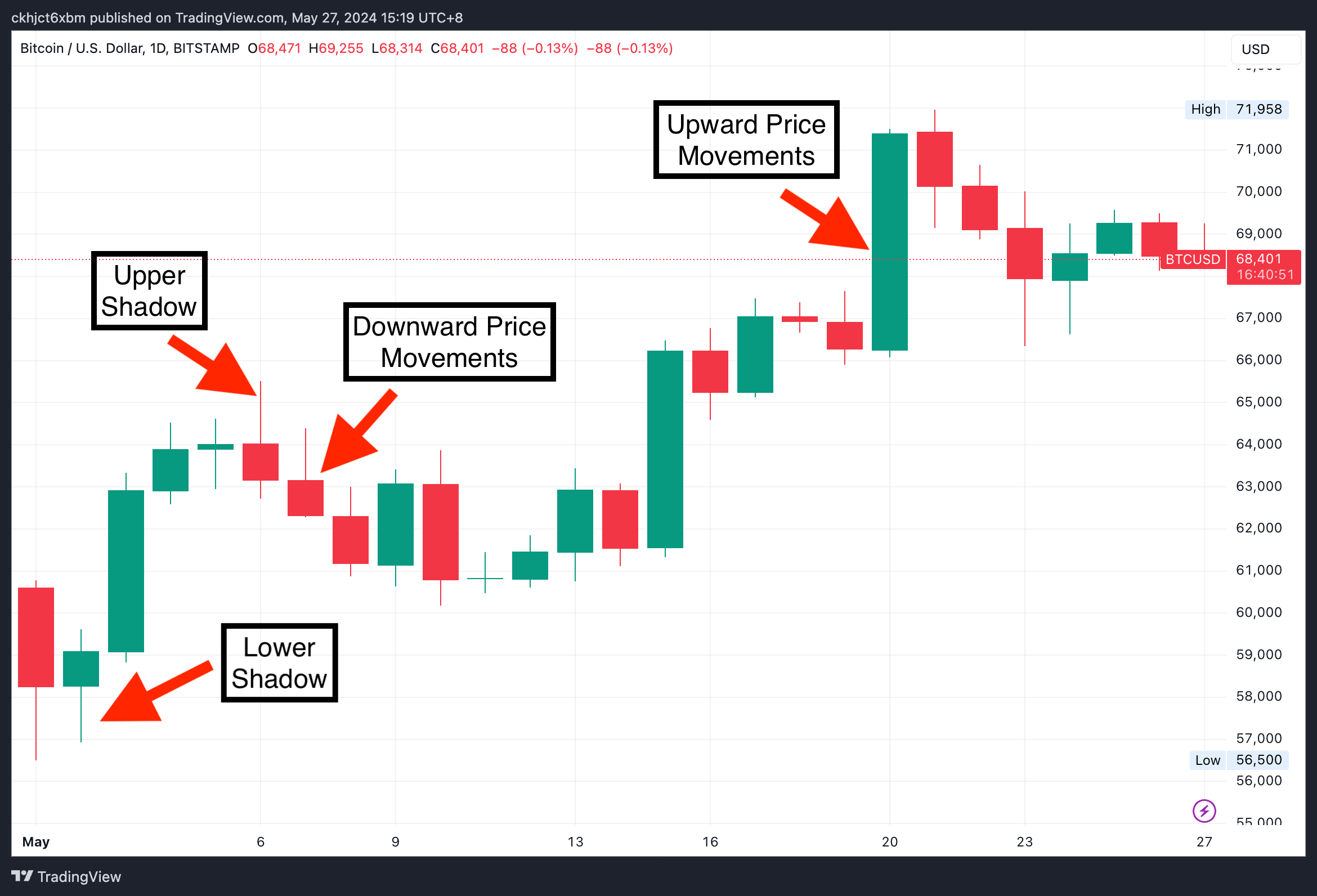 BTC Candlestick Chart Basics
