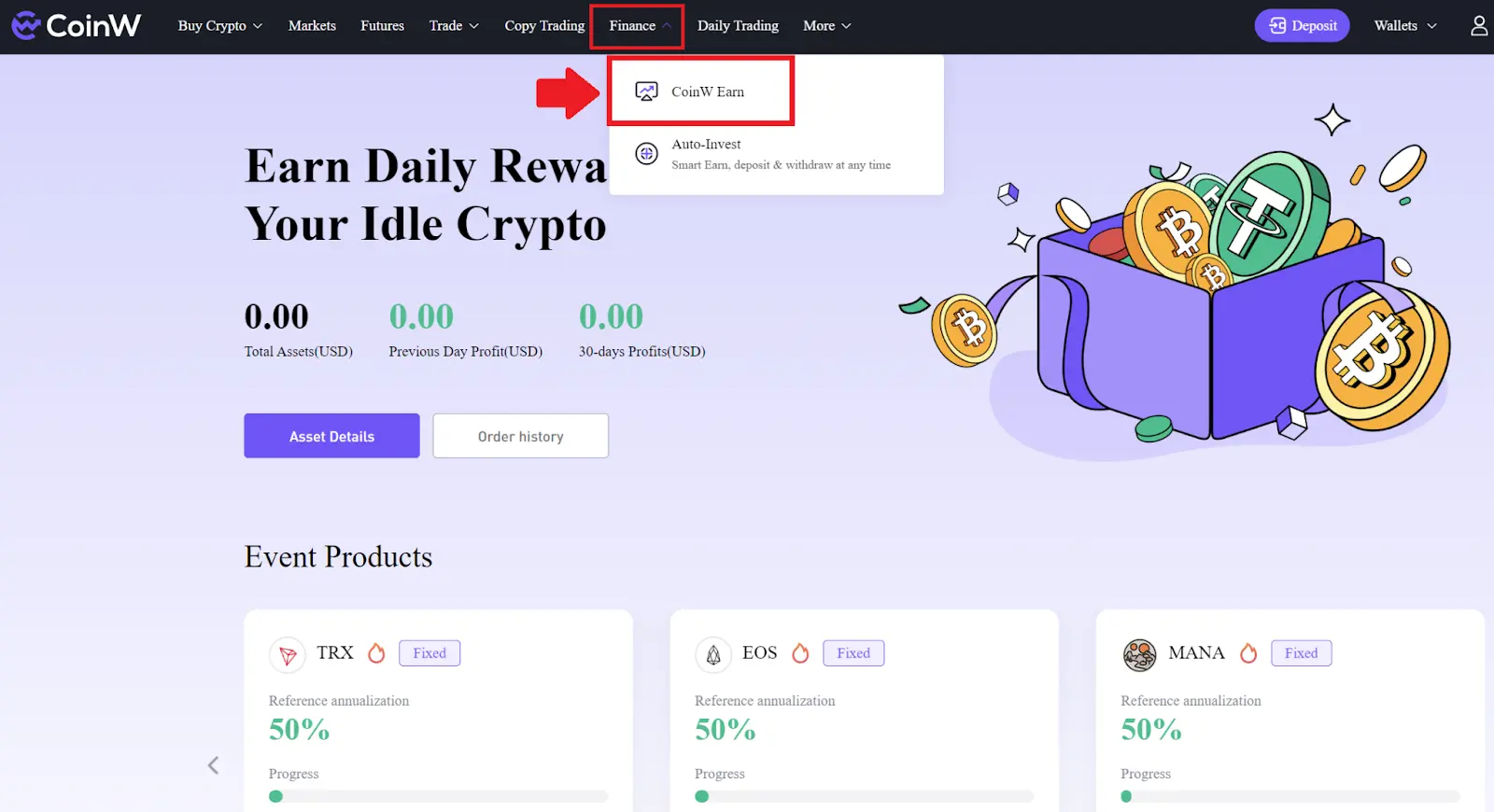 Crypto Savings-CoinW 3