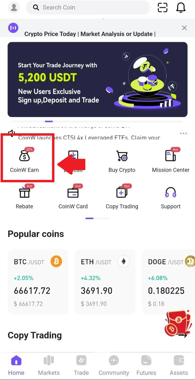 Crypto Savings-CoinW 2