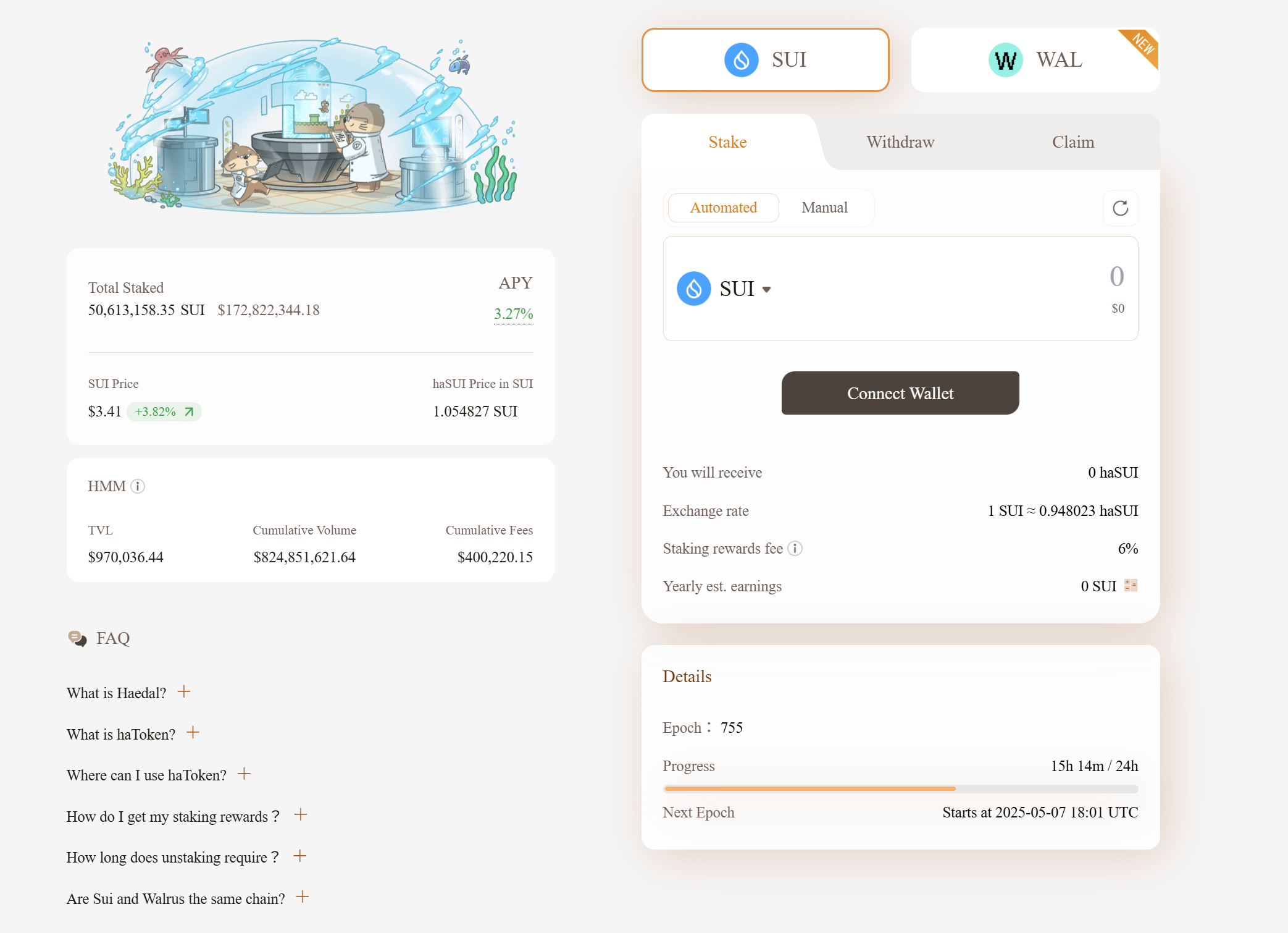 Haedal Protocol stake