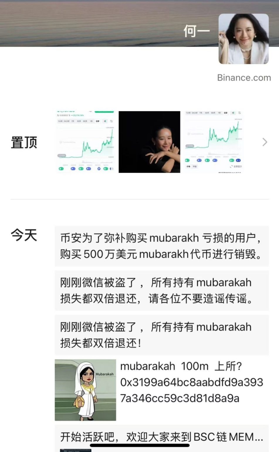 Details of the MUBARA token transaction